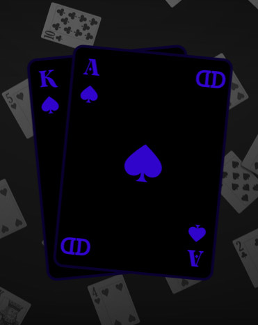 Decentra Degens NFT design show a stylish poker hand.