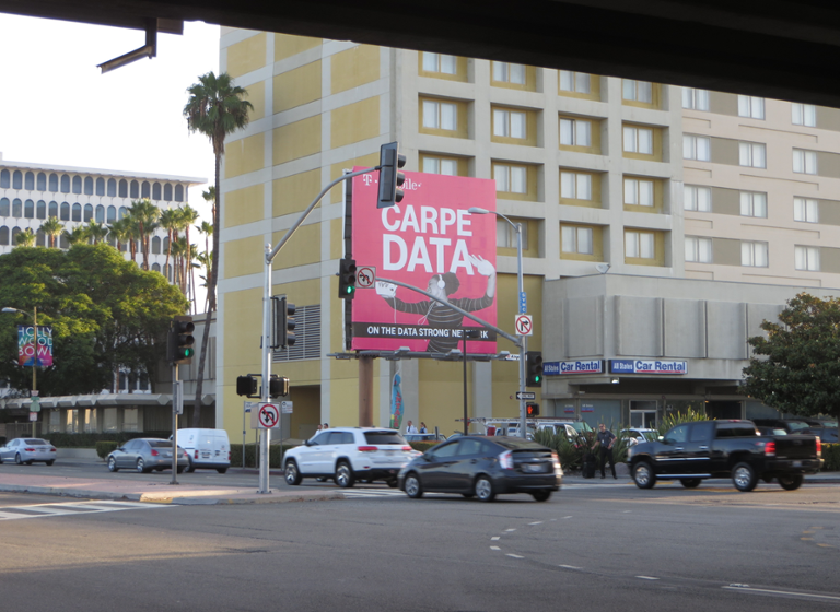 Photo of a billboard in Los Angeles