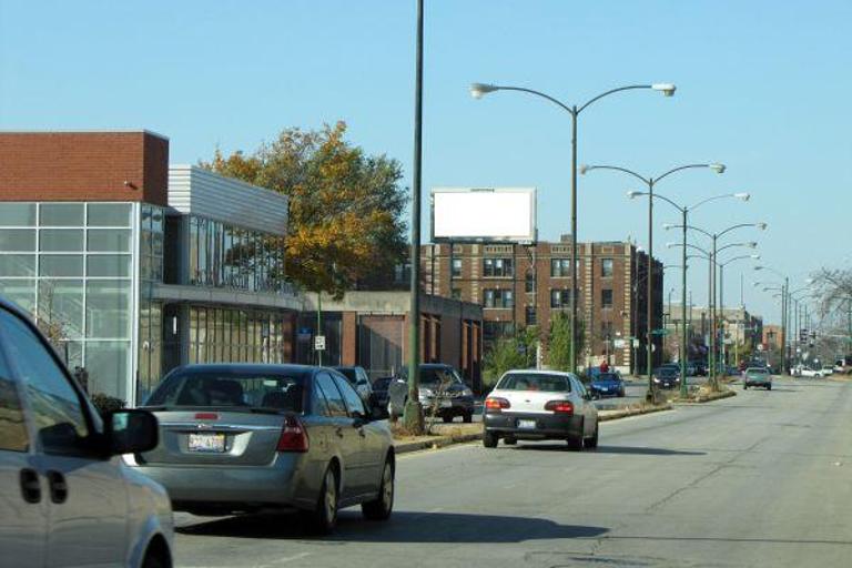 Photo of an outdoor ad in Oak Park