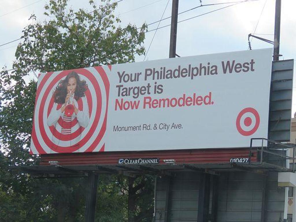 Photo of a billboard in Bala Cynwyd