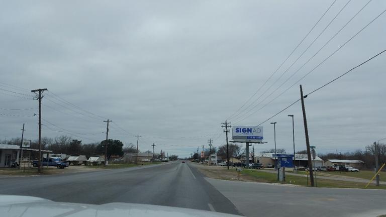 Photo of a billboard in Center Point