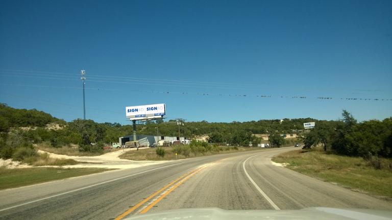 Photo of a billboard in Vanderpool