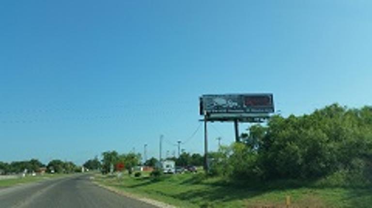 Photo of a billboard in Smiley