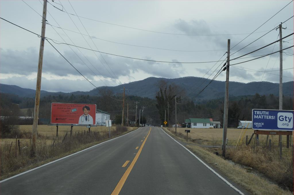 Photo of a billboard in Whitetop