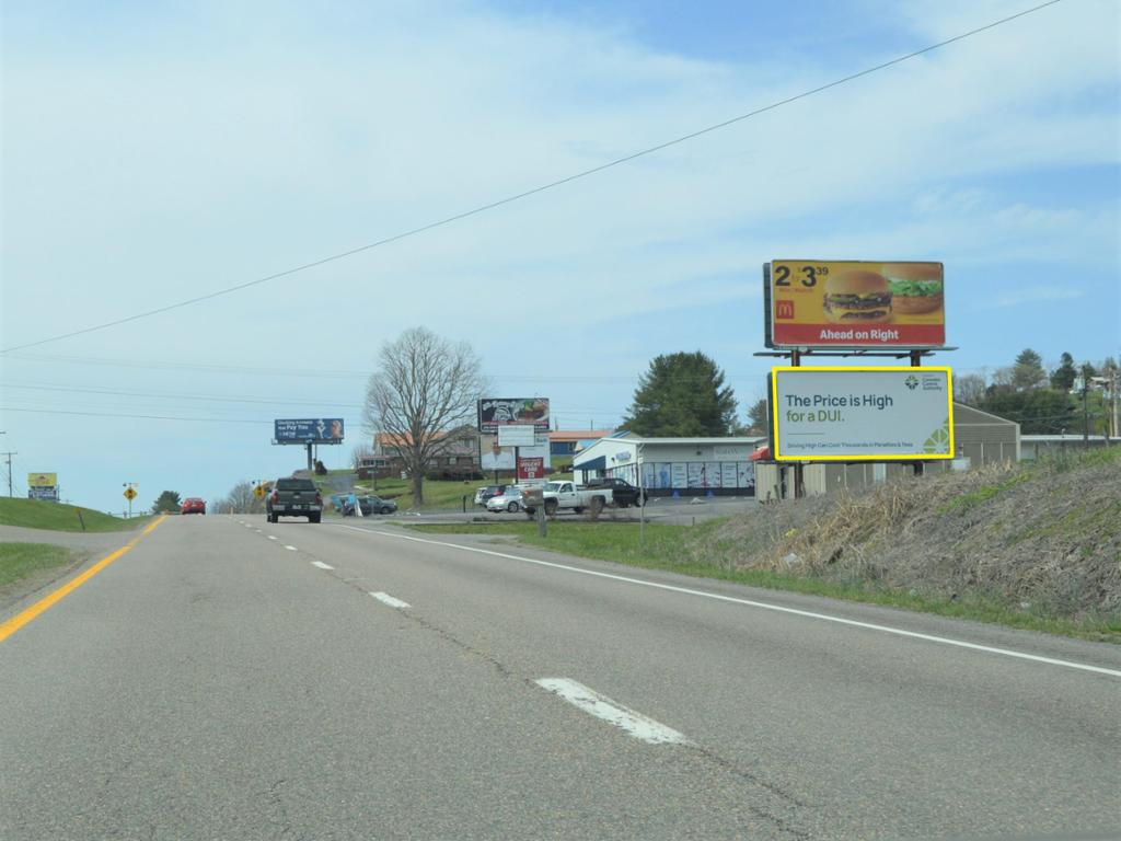 Photo of a billboard in Pounding Mill