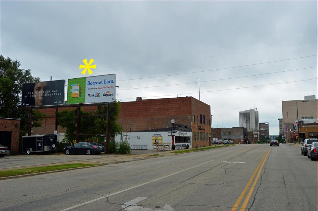 Photo of an outdoor ad in Cedar Rapids