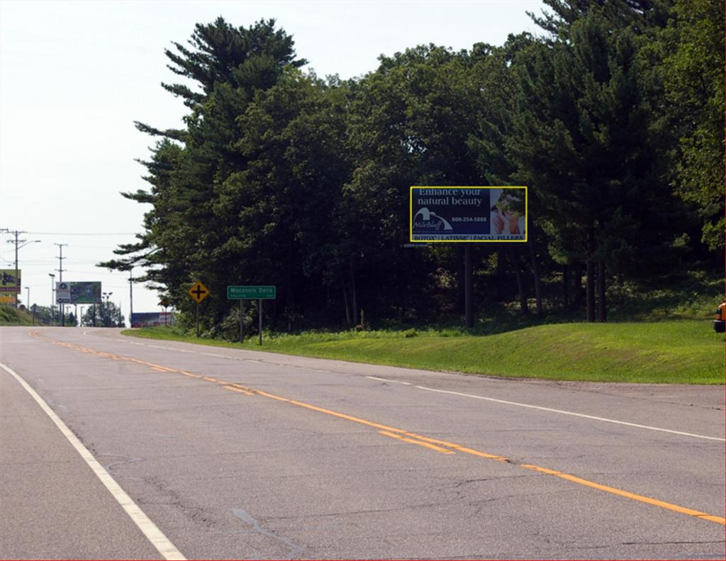 Photo of a billboard in Wisconsin Dells