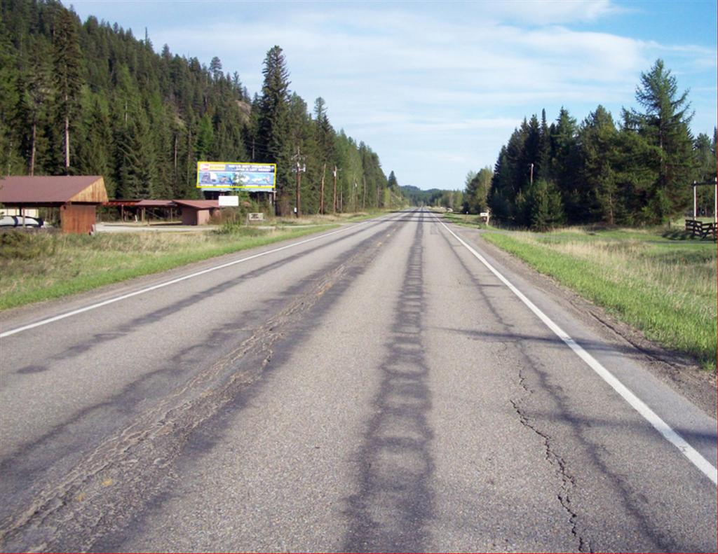 Photo of a billboard in Polebridge