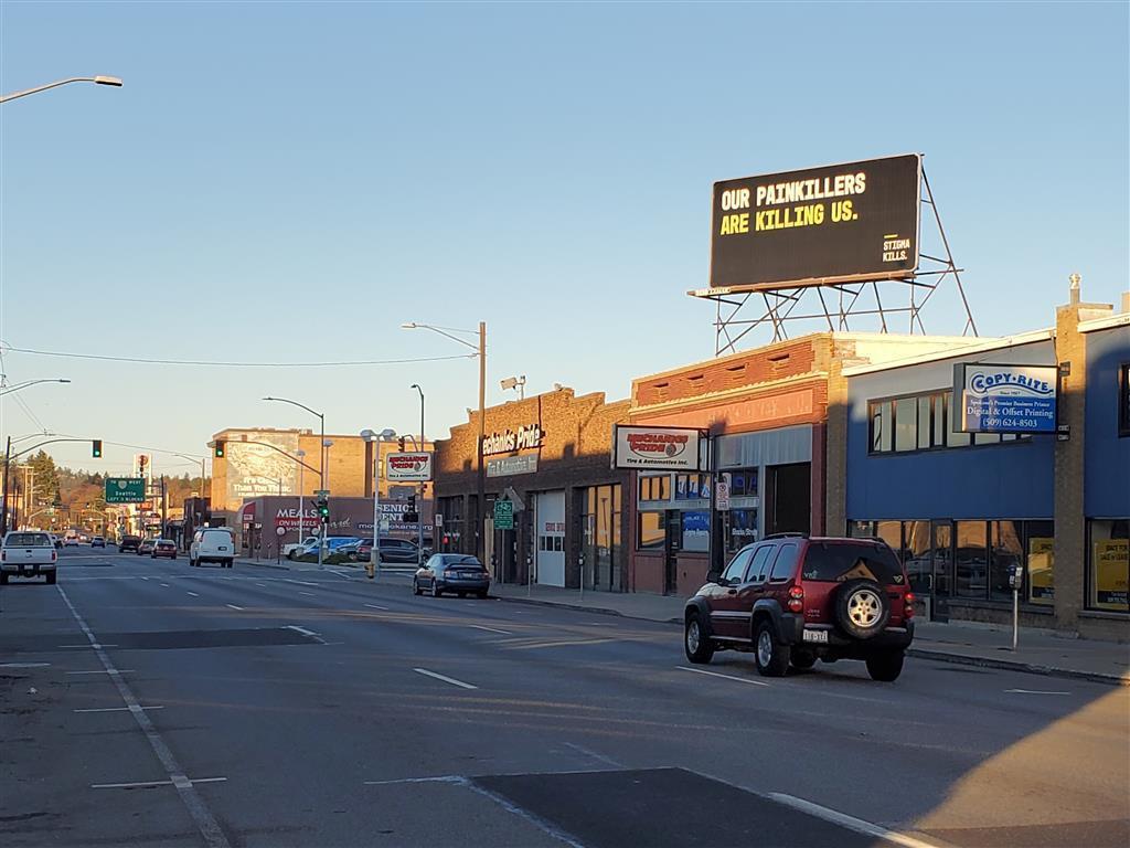 Photo of an outdoor ad in Spokane