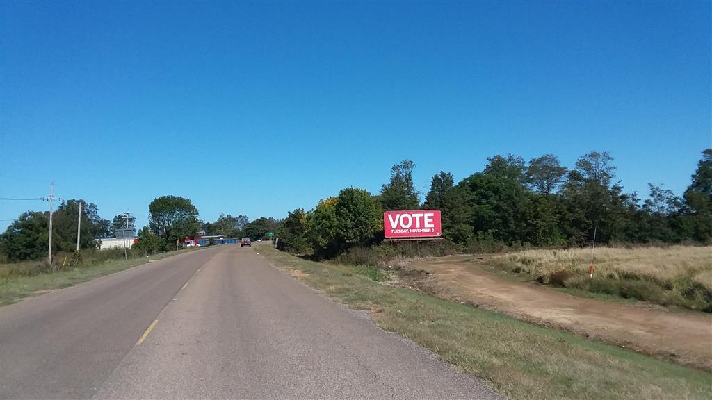 Photo of a billboard in Mound Bayou