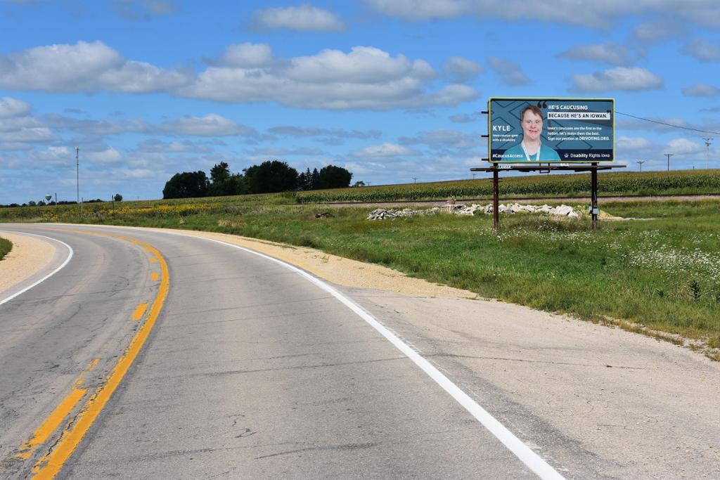 Photo of a billboard in Oxford Junction