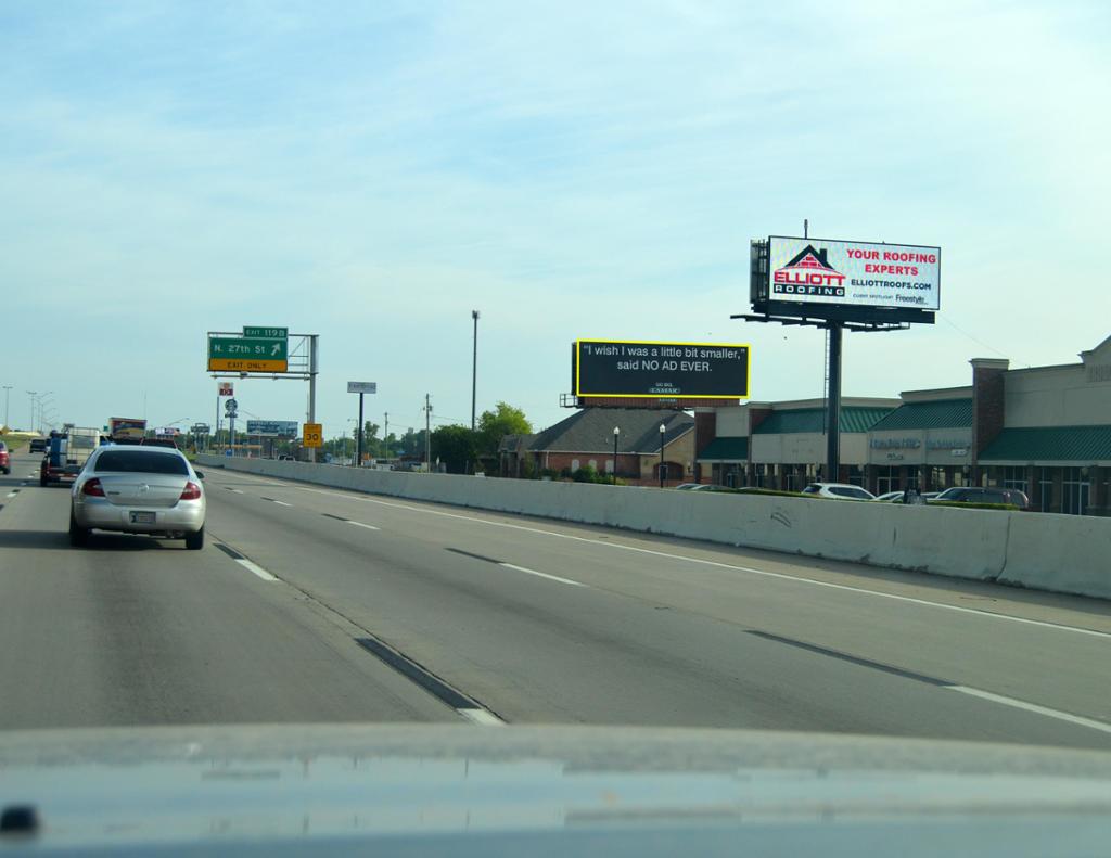 Photo of an outdoor ad in Moore