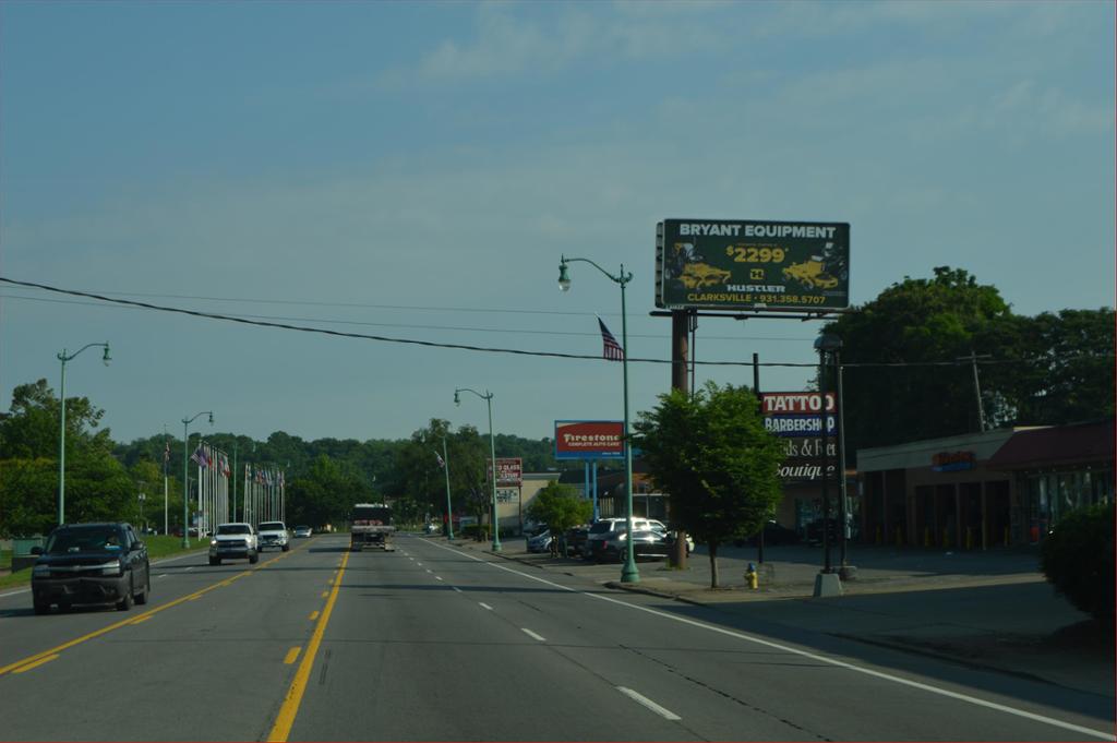 Photo of a billboard in Clarksville