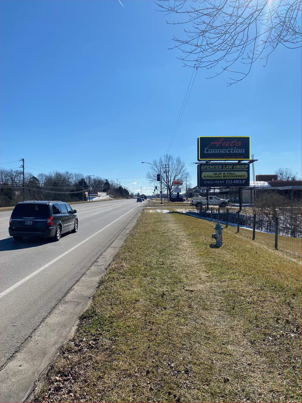 Photo of a billboard in Harrodsburg