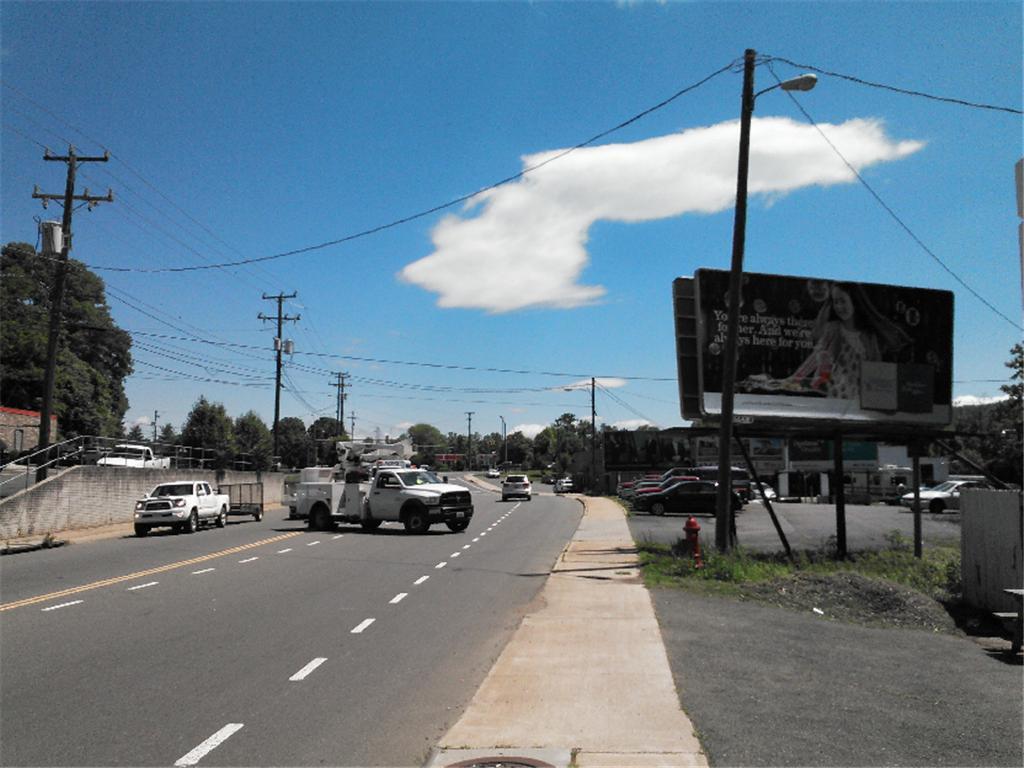 Photo of an outdoor ad in Charlottesville