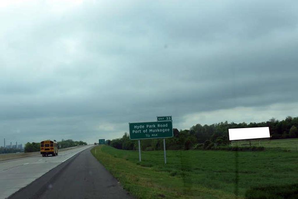 Photo of a billboard in Okay