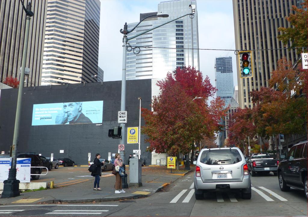 Photo of an outdoor ad in Seattle