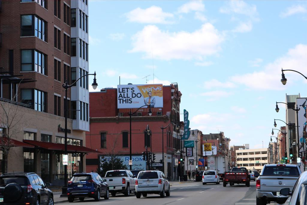 Photo of an outdoor ad in La Crosse