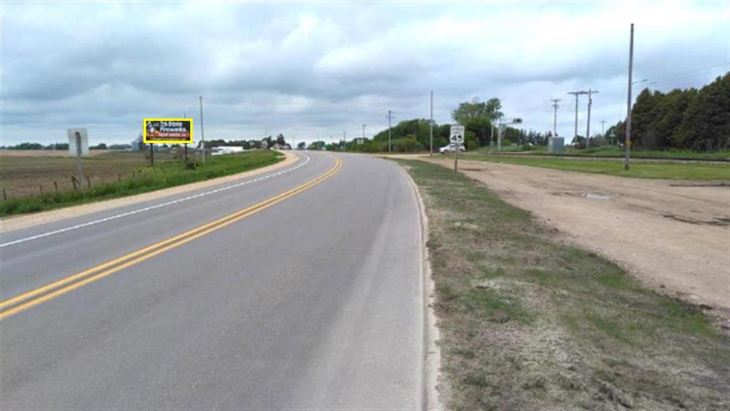 Photo of a billboard in Ossian