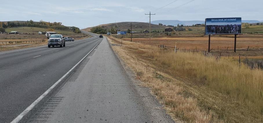 Photo of a billboard in Fort Washakie