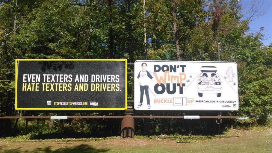 Photo of a billboard in Hunter