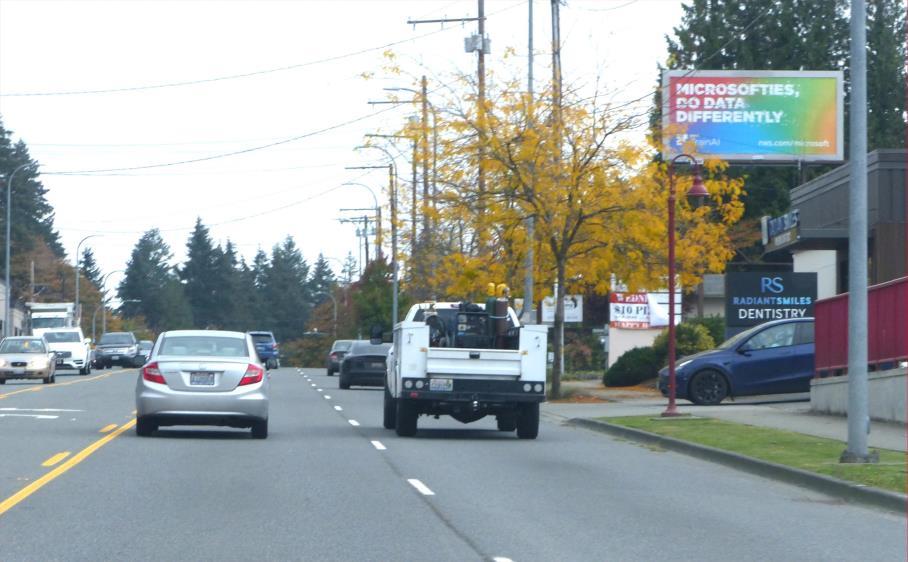 Photo of an outdoor ad in Kirkland