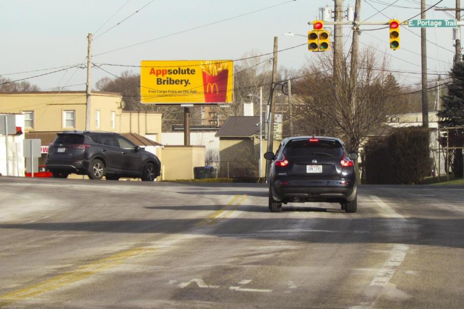 Photo of an outdoor ad in Cuyahoga Falls