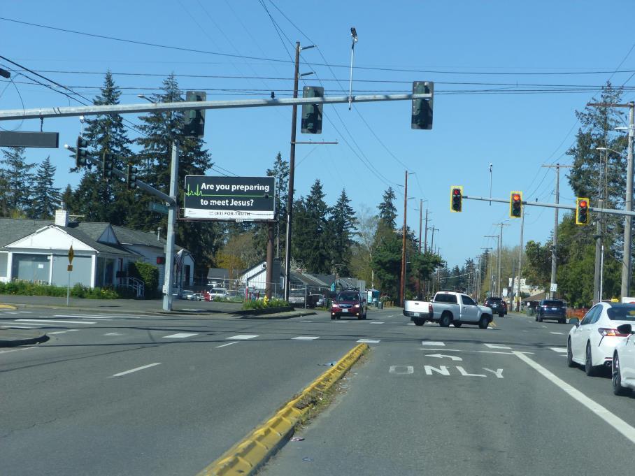 Photo of a billboard in Steilacoom