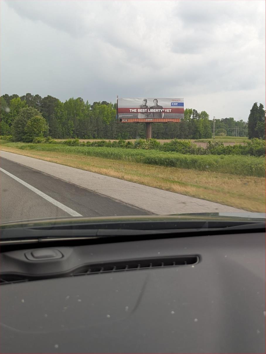 Photo of a billboard in Hollister