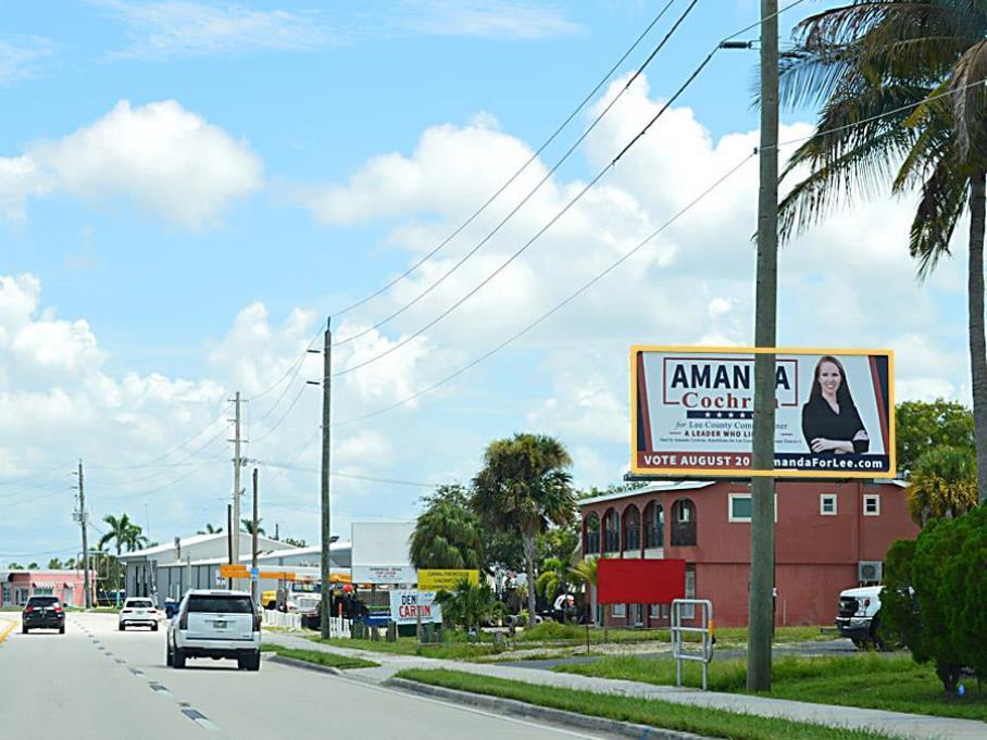 Photo of a billboard in Fort Myers Beach