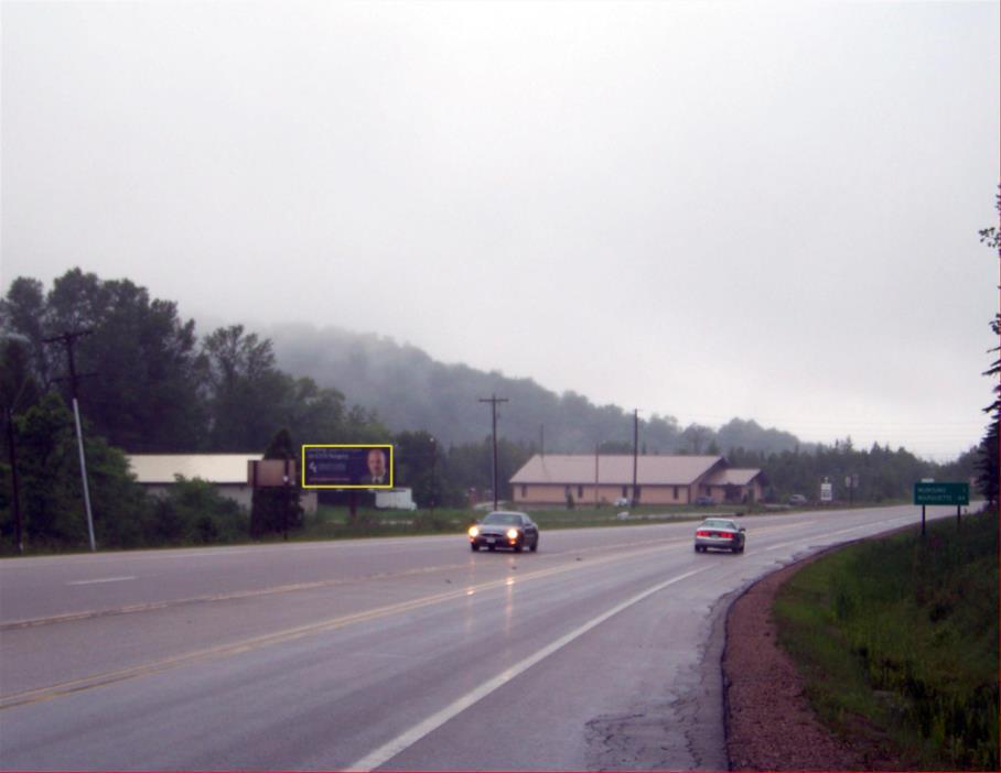 Photo of a billboard in Munising