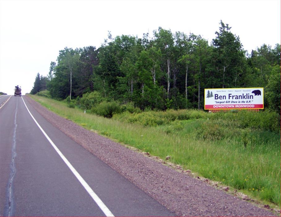 Photo of a billboard in Iron Belt