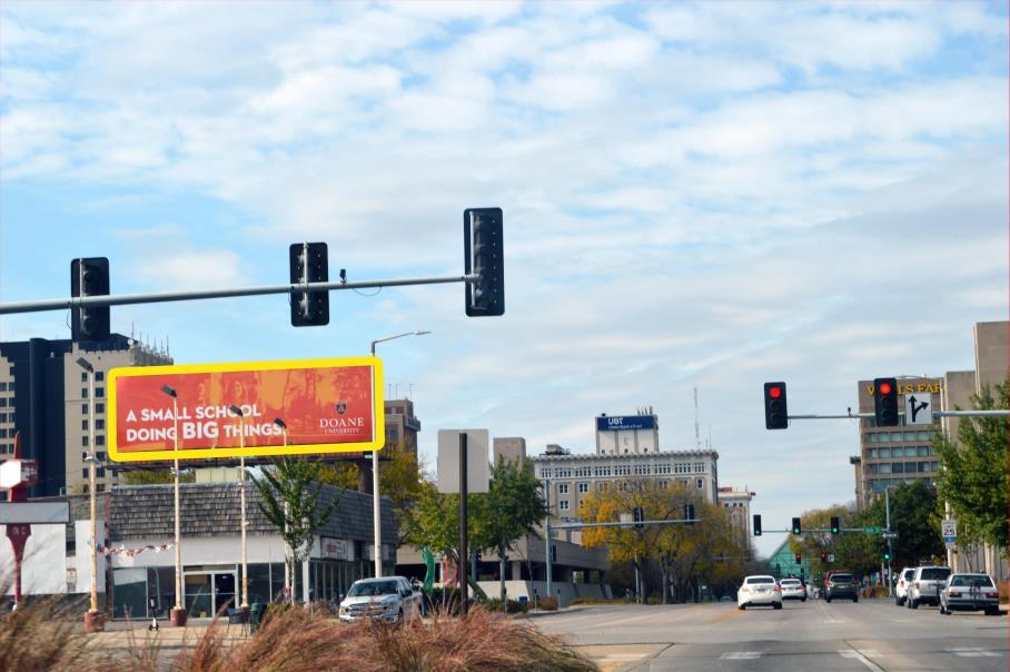 Photo of an outdoor ad in Lincoln