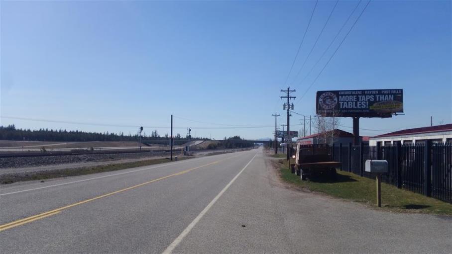 Photo of a billboard in Spirit Lake