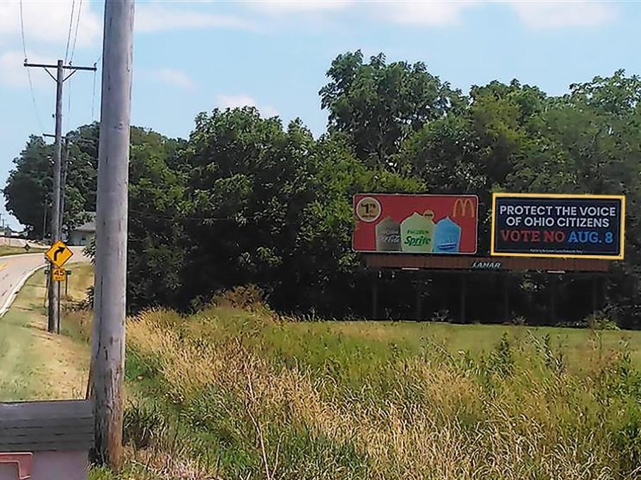 Photo of a billboard in Jamestown