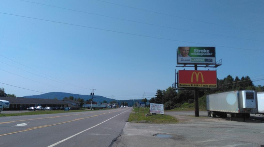 Photo of a billboard in Lake Winola