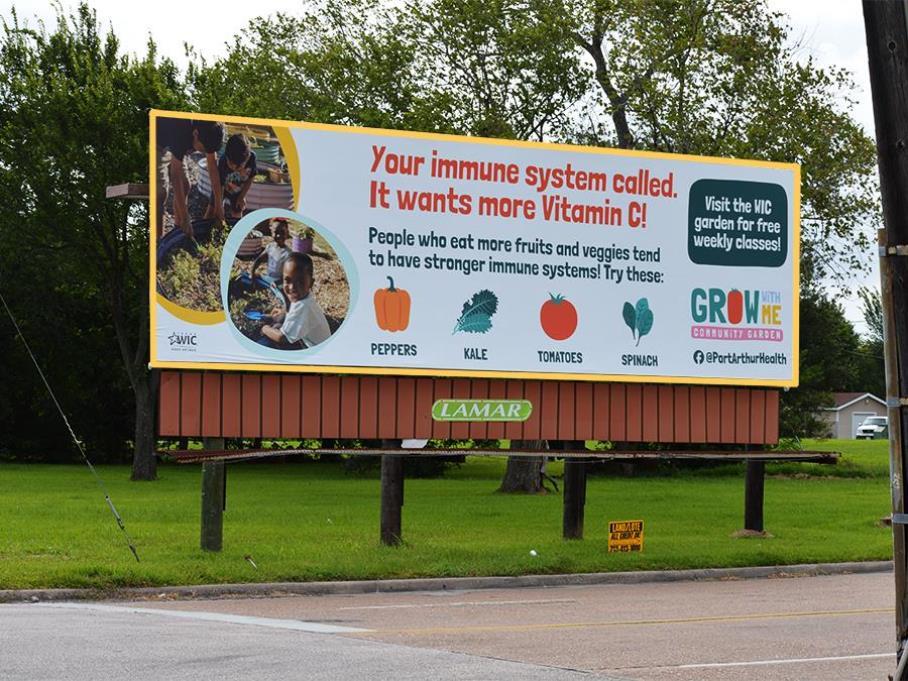Photo of a billboard in Port Arthur