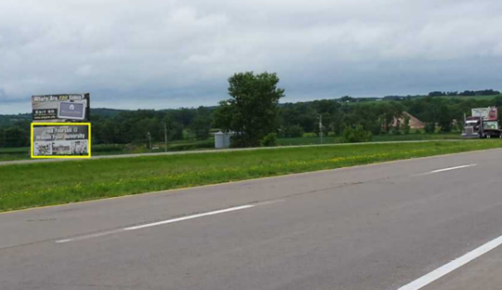 Photo of a billboard in Hedrick