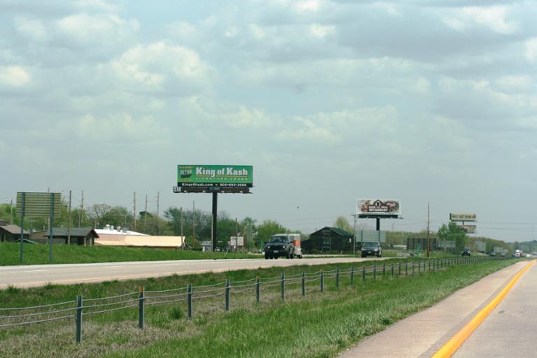 Photo of a billboard in St James