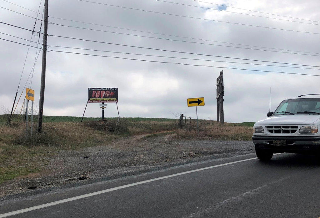 Photo of a billboard in Mont Alto