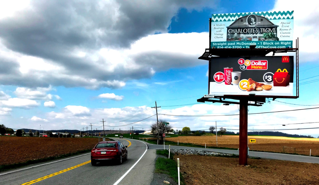 Photo of a billboard in Martinsburg