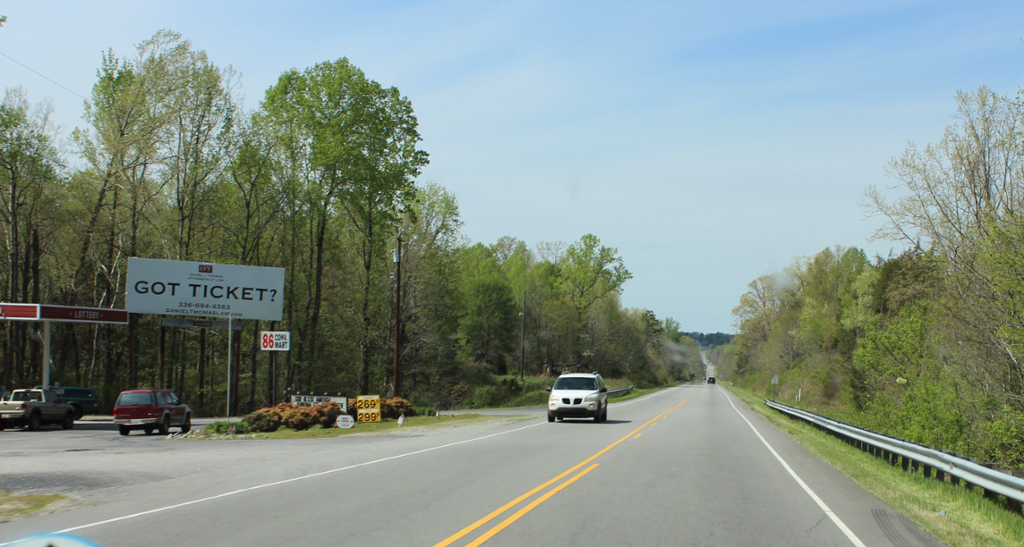 Photo of a billboard in Yanceyville