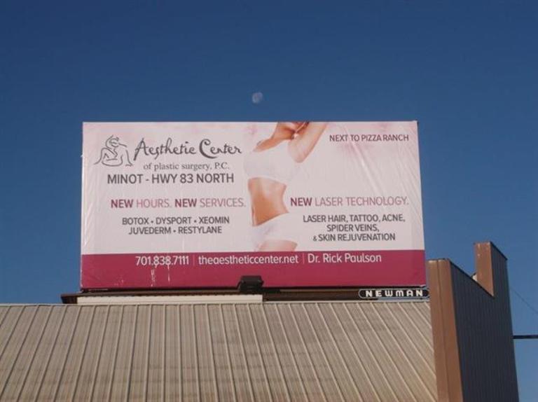 Photo of an outdoor ad in Williston