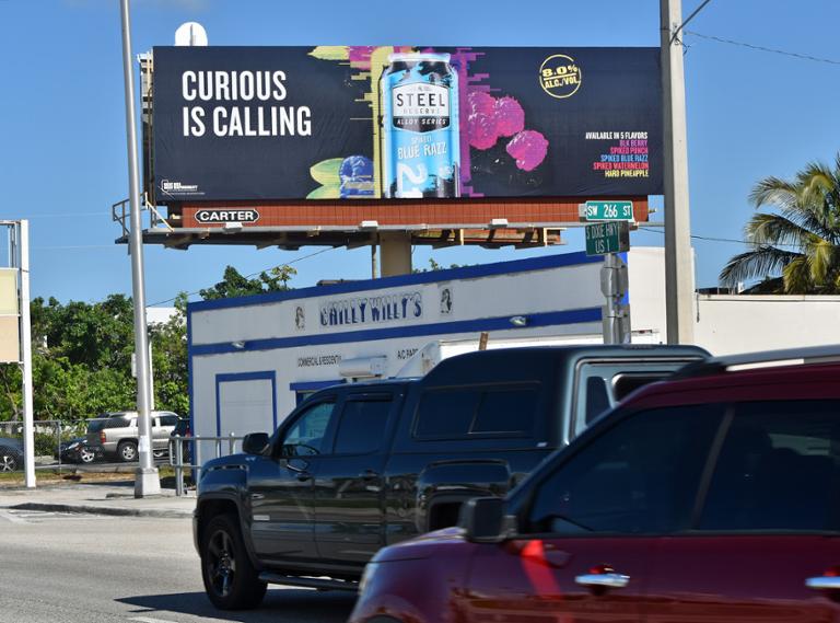 Photo of a billboard in Homestead Air Force Base