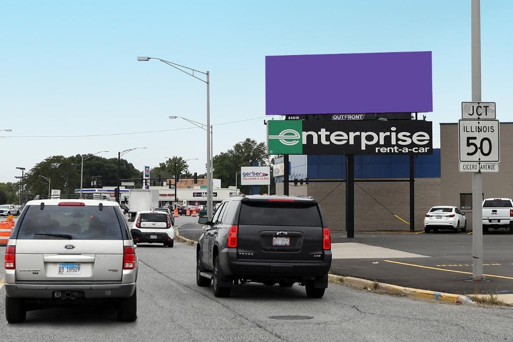 Photo of an outdoor ad in Oak Lawn