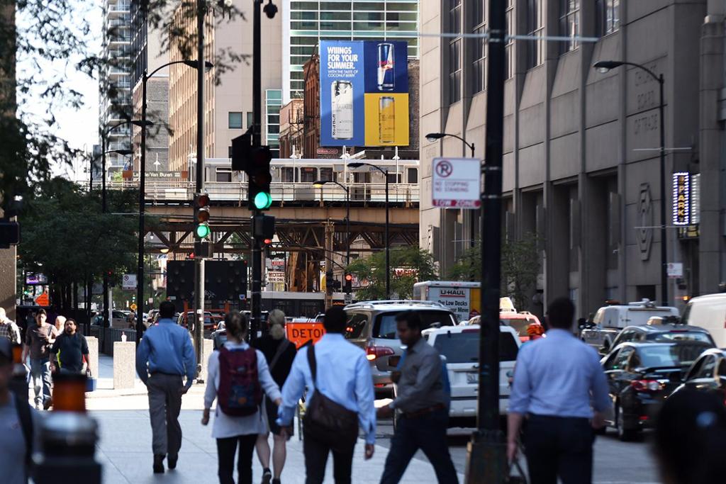 Photo of an outdoor ad in Chicago