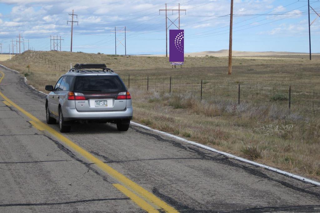 Photo of a billboard in La Veta