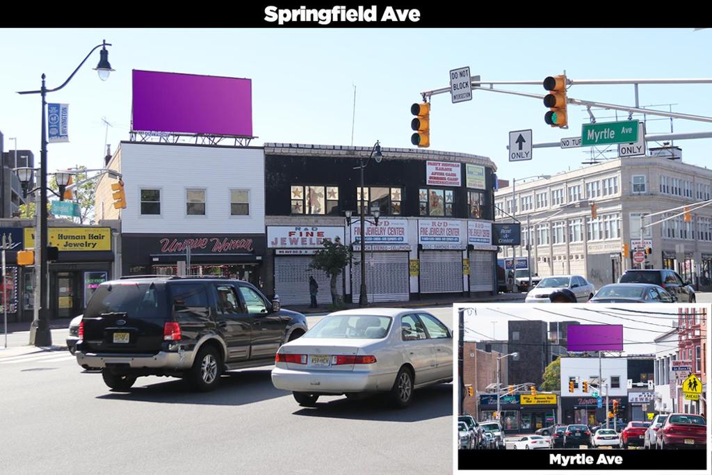 Photo of a billboard in Irvington