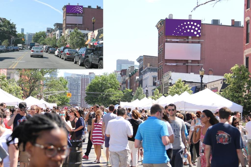 Photo of a billboard in Hoboken