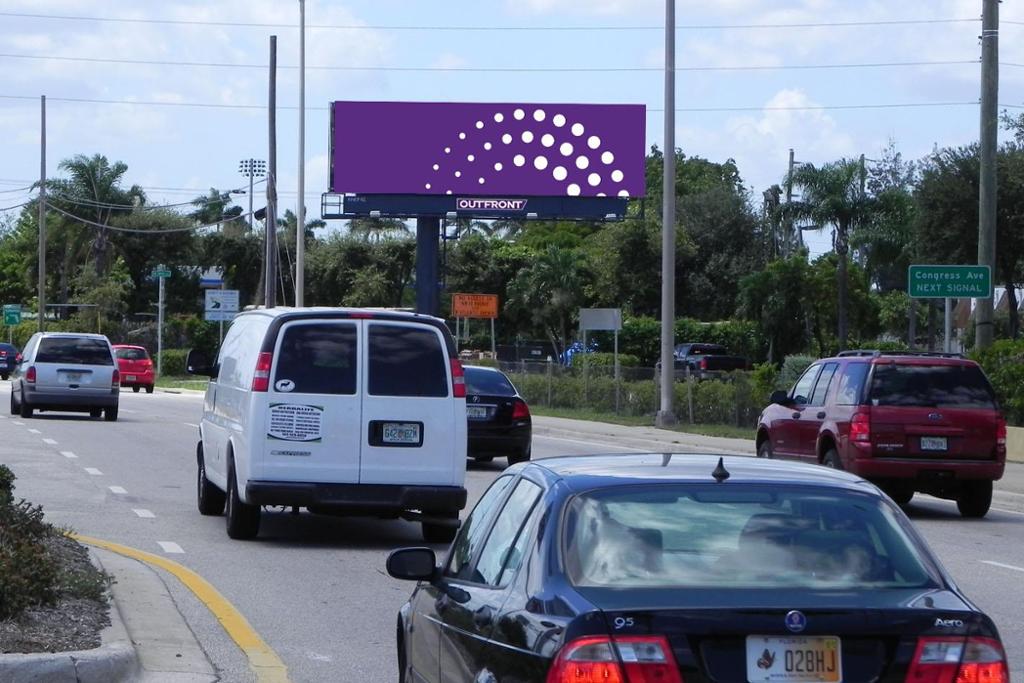 Photo of an outdoor ad in Delray Beach